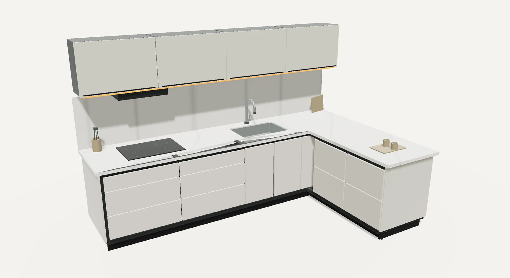 Completed kitchen visualisation